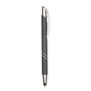 CANETA METAL TOUCH - CINZA