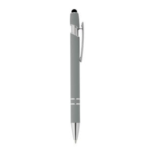 CANETA METAL TOUCH - CINZA