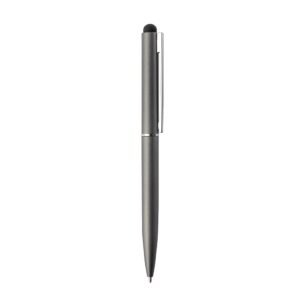 CANETA METAL TOUCH - CINZA