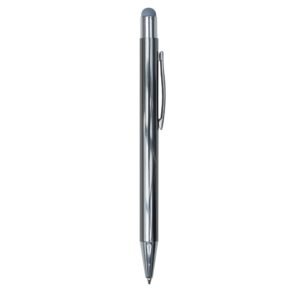 CANETA METAL C/ PONTA TOUCH - CINZA