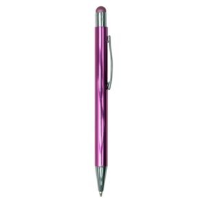 CANETA METAL C/ PONTA TOUCH - ROSA
