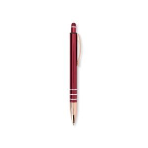CANETA METAL C/ TOUCH - VERMELHO