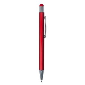 CANETA METAL C/ PONTA TOUCH - VERMELHO