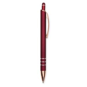 CANETA DE METAL TOUCH - VERMELHO