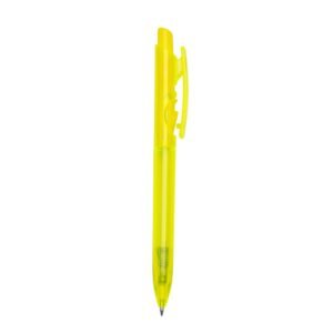 CANETA PLÁSTICA FLUORESCENTE - BRANCO