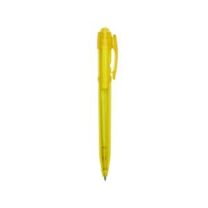CANETA PLASTICA TRANSLUCIDA - AMARELO