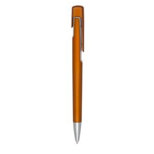 CANETA PLÁSTICA - LARANJA