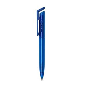 CANETA PLÁSTICA TRANSLUCIDA - AZUL