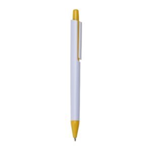 CANETA PLÁSTICA - AMARELO
