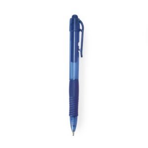 CANETA PLASTICA TRANSLUCIDA - AZUL