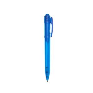 CANETA PLASTICA TRANSLUCIDA - AZUL