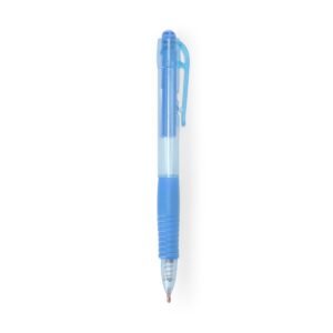 CANETA PLASTICA TRANSLUCIDA - AZUL