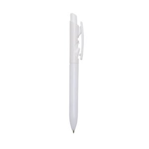 CANETA PLÁSTICA LEITOSA - BRANCO
