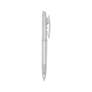 CANETA PLÁSTICA TRANSLUCIDA - BRANCO
