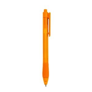 CANETA PLÁSTICA - LARANJA