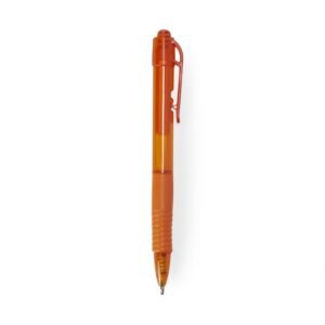 CANETA PLASTICA TRANSLUCIDA - LARANJA