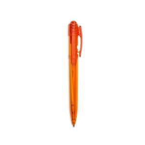 CANETA PLASTICA TRANSLUCIDA - LARANJA