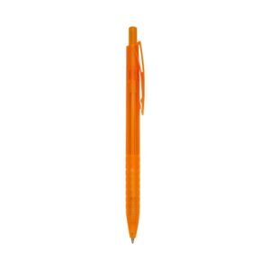 CANETA PLÁSTICA TRANSLUCIDA - LARANJA