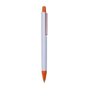 CANETA PLÁSTICA - LARANJA