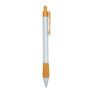 CANETA PLÁSTICA - LARANJA