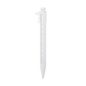 CANETA PLÁSTICA PAQUIMETRO - BRANCO
