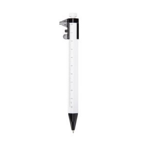 CANETA PLÁSTICA PAQUIMETRO - BRANCO