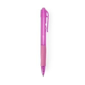 CANETA PLASTICA TRANSLUCIDA - ROSA