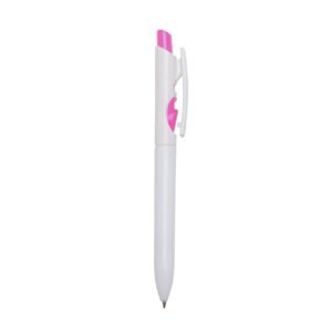 CANETA PLÁSTICA LEITOSA - BRANCO