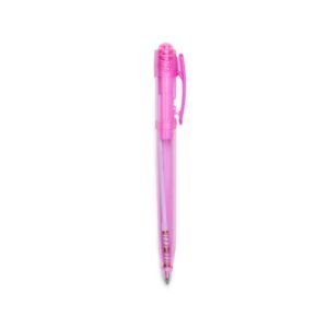 CANETA PLASTICA TRANSLUCIDA - ROSA