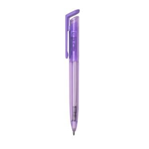 CANETA PLÁSTICA TRANSLUCIDA - ROXO