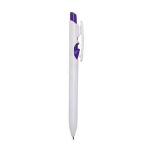 CANETA PLÁSTICA LEITOSA - ROXO