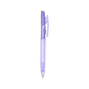 CANETA PLÁSTICA TRANSLUCIDA - ROXO