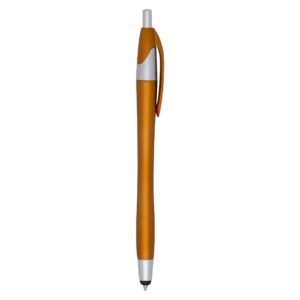 CANETA PLÁSTICA TOUCH - LARANJA