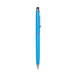 CANETA PLÁSTICA COM TOUCH - AZUL
