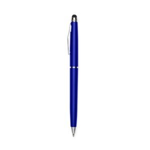 CANETA PLÁSTICA COM TOUCH - AZUL