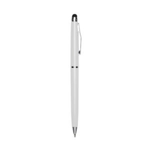 CANETA PLÁSTICA COM TOUCH - BRANCO