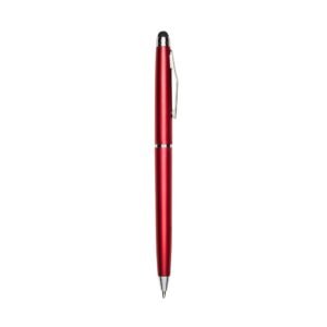 CANETA PLÁSTICA COM TOUCH - VERMELHO