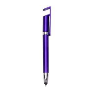 CANETA PLASTICA TOUCH C/ SUPORTE - ROXO