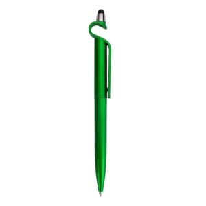 CANETA PLASTICA C/ SUPORTE E TOUCH - VERDE