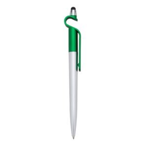 CANETA PLÁSTICA P. CELULAR E PONTA TOUCH - VERDE