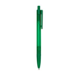 CANETA PLÁSTICA TRANSLUCIDA - VERDE