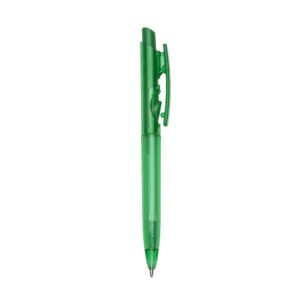 CANETA PLÁSTICA TRANSLUCIDA - VERDE