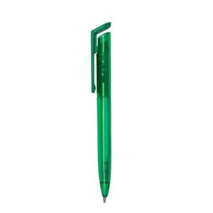 CANETA PLÁSTICA TRANSLUCIDA - VERDE