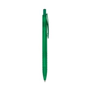 CANETA PLÁSTICA TRANSLUCIDA - VERDE
