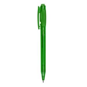 CANETA PLÁSTICA TRANSLUCIDA - VERDE