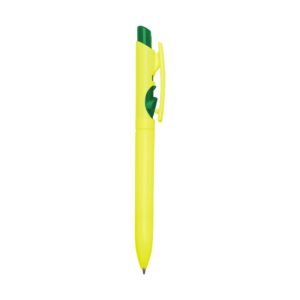 CANETA PLÁSTICA LEITOSA - AMARELO