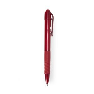 CANETA PLASTICA TRANSLUCIDA - VERMELHO