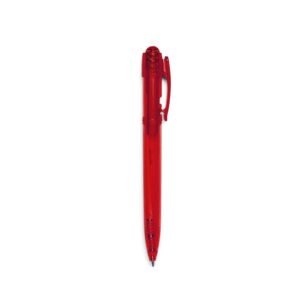 CANETA PLASTICA TRANSLUCIDA - VERMELHO