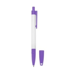 CANETA PLÁSTICA C/ CORDÃO - BRANCO