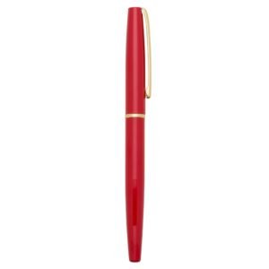 CANETA ROLLER DE METAL C/ 1 ANEL - VERMELHO